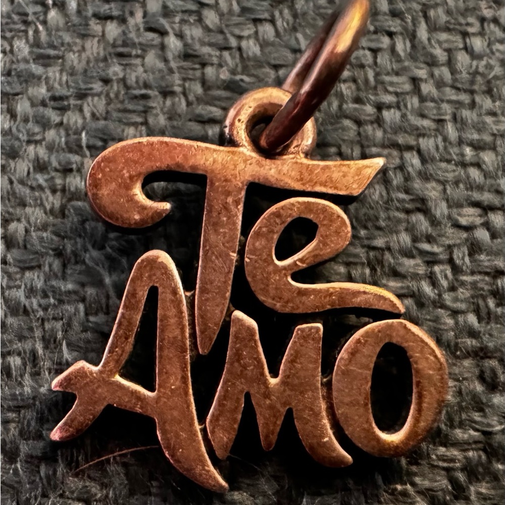 James Avery Te Amo Sterling Silver Pendant.